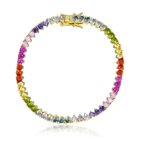 Pulseira riviera colorida Bruna Semijoias