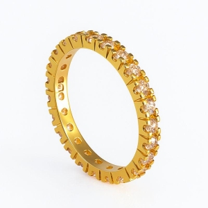 Aliança full zircônia Bruna Semijoias