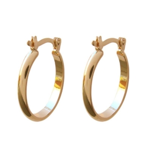 Argolinha oval média Bruna Semijoais