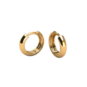 Brinco argola lisa média M Bruna Semijoias