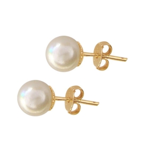 Brinco pérola média Bruna Semijoias