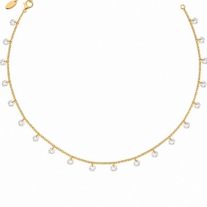 Gargantilha choker 40cm pontos de luz Bruna Semijoias