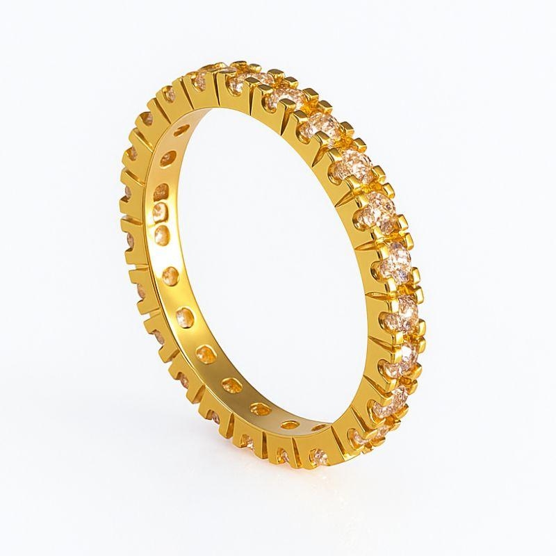 Aliança full zircônia Bruna Semijoias