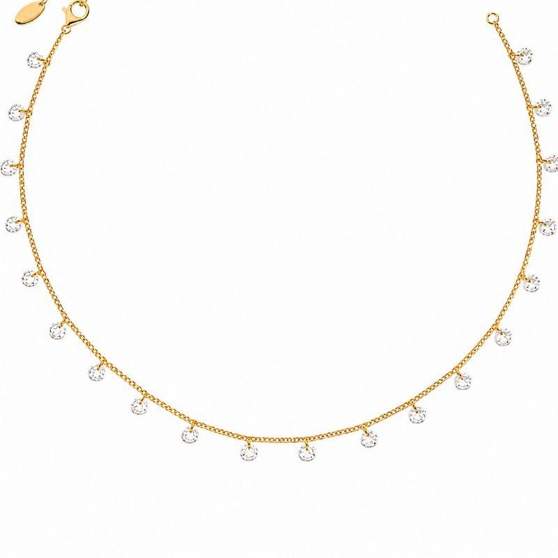 Gargantilha choker 40cm pontos de luz Bruna Semijoias