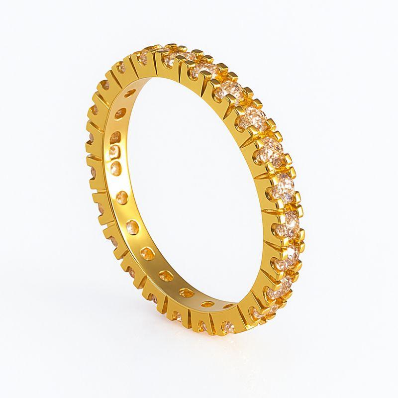 Aliança full zircônia Bruna Semijoias