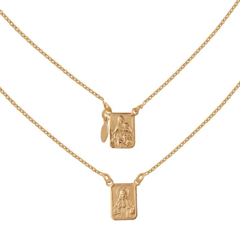 Escapulario dourado Bruna Semijoias
