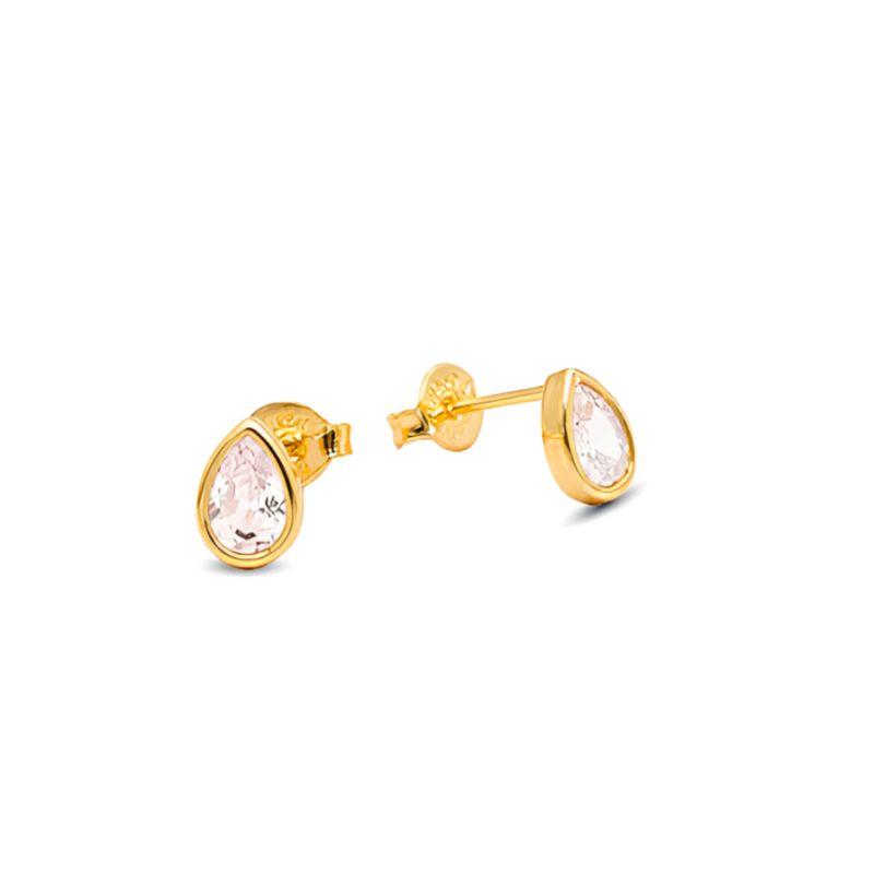 Brinco gota zircônia Bruna Semijoias